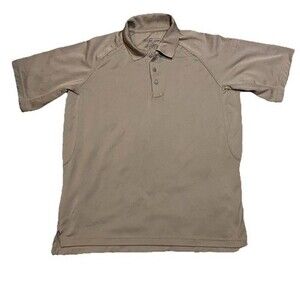 5.11 Tactical Performance Polo Mens L Khaki Tan Professional Duty Uniform